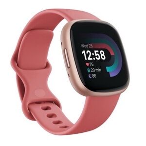 NEW Fitbit Versa 4 Fitness Smartwatch Daily Readiness Pink Sand / Copper Rose